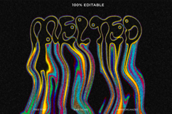 Psychedelic Melted Text Effect and Font Style Product Image 1