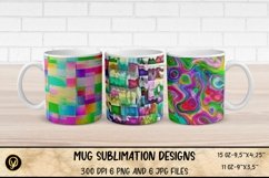 Mug Sublimation Wrap Bundle 11.Abstract Mugs. Product Image 9