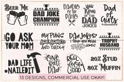 Dad Bundle of 13 SVG DXF PNG EPS Cut File Father's Day Product Image 2