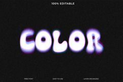 Colorful Editable Text Effect Neon Glow Product Image 1
