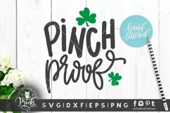 Pinch Proof SVG | Hand lettered SVG | St. Patricks Day SVG Product Image 2