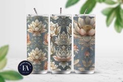 Vintage Mughal Lotus Pattern | Indian Lotus Floral Texture Product Image 2