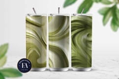 Matcha Latte Swirl Pattern, Creamy Matcha Abstract Paper Product Image 2