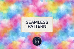 Watercolor Wash Digital Paper | Seamless Rainbow Texture Product Image 3