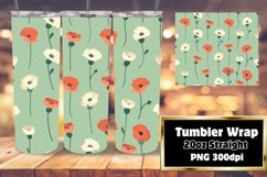 Pastel Boho Garden Wonderland Tumbler Wrap Design Product Image 1