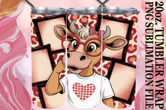 GENTLE SPIRITS 20oz TUMBLER WRAP, Cute Cow Product Image 1
