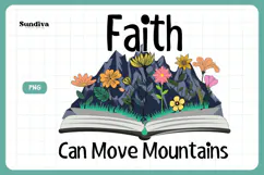 Christian Quote Sublimation - Faith Saying | Move Mountains Product Image 3