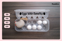 Funny Egg Container Saying SVG | Eggs With Benefits Product Image 3