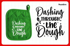 Christmas Pot Holder Quote SVG | Dashing Through the Dough Product Image 3