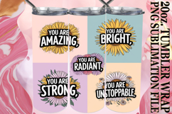 Joyful Nights 20oz tumbler wrap, Quote Product Image 1