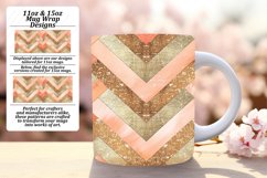 Colorful Glittery 11oz/15oz Stripes Mug Wrap Product Image 1