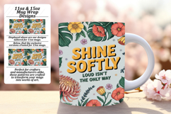 FLAWLESS PNG for 15oz Mug Wrap , Flower Quote Product Image 1