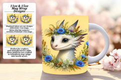 Fresh 15oz Mug Wrap Png Template , Dragon Product Image 1