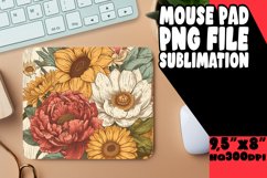 Vintage Springtime Floral Mouse Pad Print Product Image 1