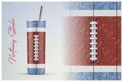 2 US Football Patterns for 20oz SKINNY TUMBLER. Product Image 2