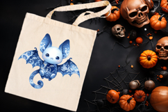 Funny Halloween bat clipart| Blue moon in night shirt design Product Image 3