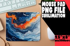 3D Marble and Flower Pattern Mouse Pad Sublimation Product Image 1