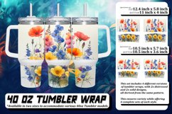 Meadow Mirage 40oz Tumbler Sublimation Product Image 1