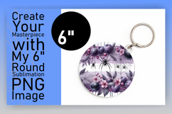 Stylish Circle Design Keychain Template , Halloween Product Image 1