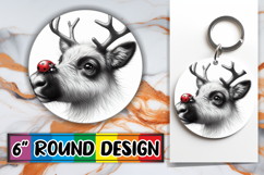 Bright Ornaments Circle Sublimation, Cute Animals Product Image 1