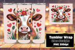 GIFT-WORTHY 20oz Tumbler Template , Valenines Animals Product Image 1