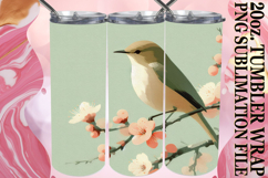 Bright love 20oz tumbler wrap, Birds Product Image 1