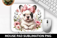 Dog Mouse Pad, Cute Animal Mouse Pad PNG, Animal Lover Gift Product Image 1
