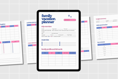 Family Vacation Planner Printable PDF Product Image 1
