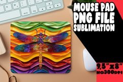 Whimsical Vibrant Playful Mouse Pad, Sublimation Product Image 1