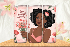 Black Girl Magic Black Woman Positive mind 20oz Tumbler wrap Product Image 1