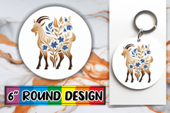 Joyful Circle Ornaments PNG Magic, Flower Animals Product Image 1