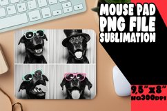 Comedic Dog Image Sublimation Mouse Pad Design for Personali Product Image 1