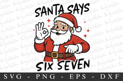 Christmas Santa Says Svg | Christmas svg | Svg cut file Product Image 1