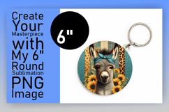 Sophisticated Keychain Circle PNG , Cute Animals Product Image 1