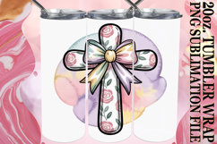 Timeless journeys 20oz tumbler wrap, Cross and Bow Product Image 1