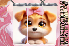 Dreamy escapes 20oz tumbler wrap, 3D Dog Product Image 1