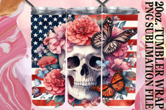 BREATHTAKING SUNSETS 20oz TUMBLER WRAP, Skull USA Product Image 1