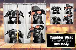 Vibrant Dog Expressions Tumbler Design Product Image 1