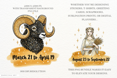 Watercolor Zodiac Signs Clipart Product Image 2