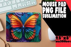 Colorful Spring Blossom Sublimation Mouse Pad - 3D Product Image 1