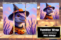 Unique 20oz Tumbler Gift Design , Halloween Dino Product Image 1