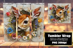 Spring Flower Wrap: Adorable Animals in 3D Hole Product Image 1
