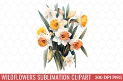 Wildflowers Sublimation Clipart Product Image 1
