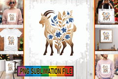 LUMINOUS Sublimation TSHIRT PNG, Flower Animals Product Image 1