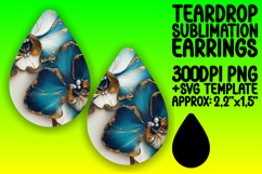 Elegant Teardrop Design PNG for Crafting , 3D Flower Product Image 1