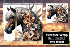 Special Edition 20oz Tumbler Wrap , Horse Product Image 1