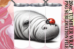 Magical Gifts 20oz tumbler wrap, Cute Animals Product Image 1