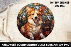 Halloween Stained Glass Sublimation PNG | Halloween | Dog Product Image 1