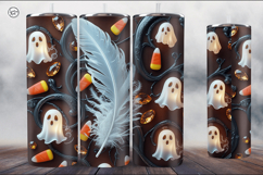 4 Halloween Tumbler Wrap Sublimations, 20 oz Product Image 3