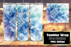 Original 20oz Tumbler Artwork , Watercolor Patter Product Image 1